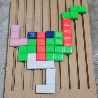 Tetris Analógico de Pared